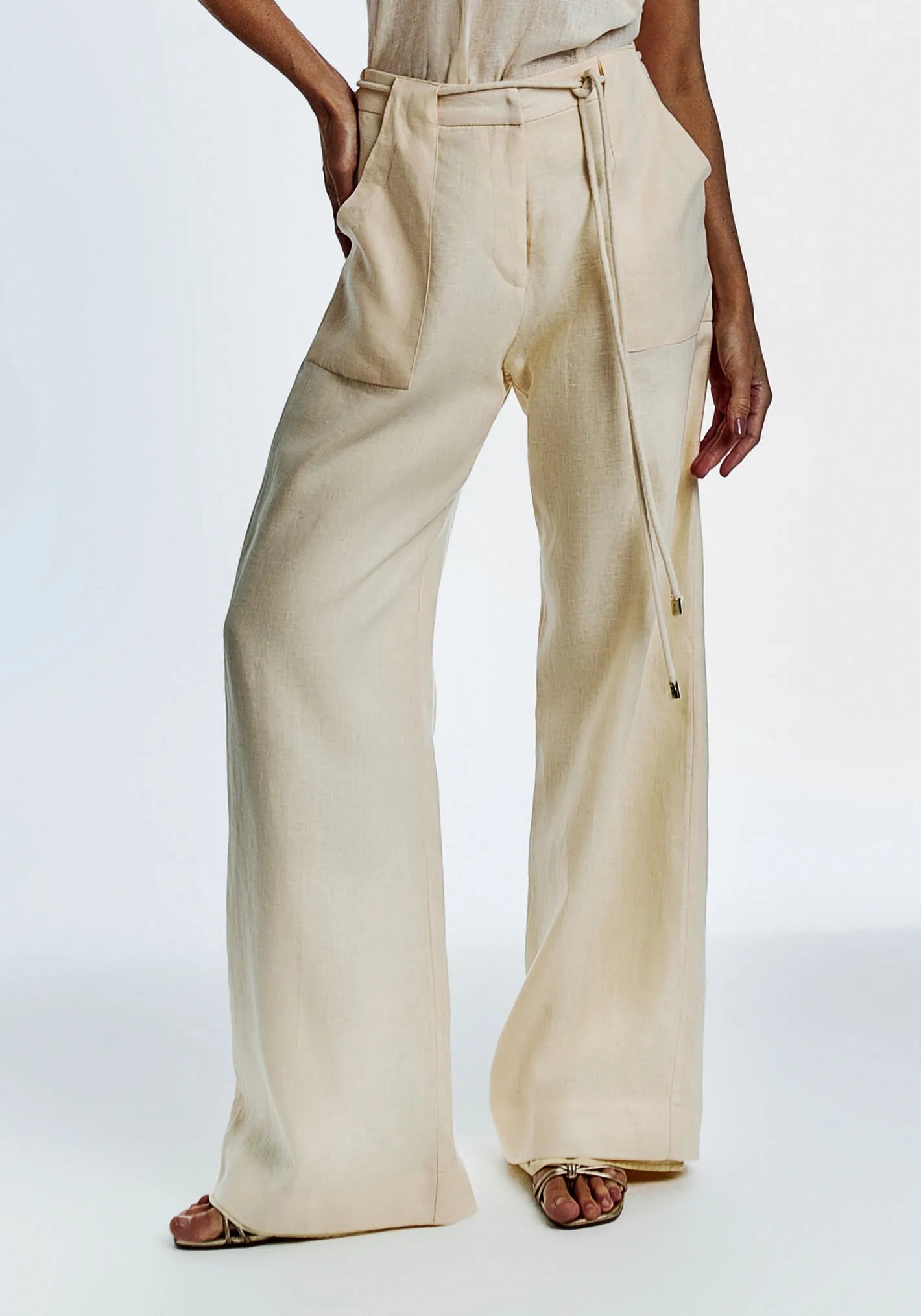 Calça Nuvvi Linen Natural Soft