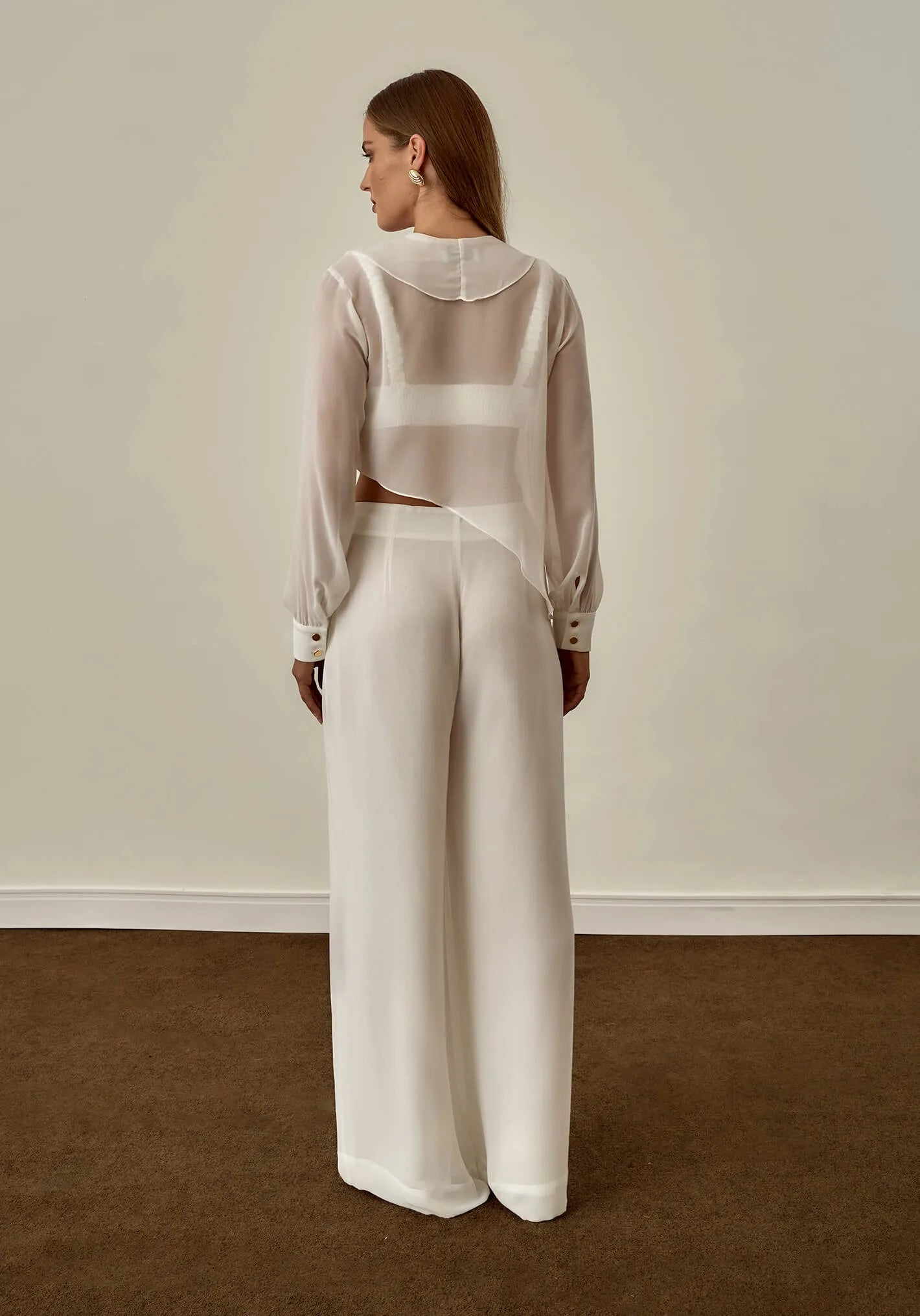 Calça Nuvvi Palazzo White Essence