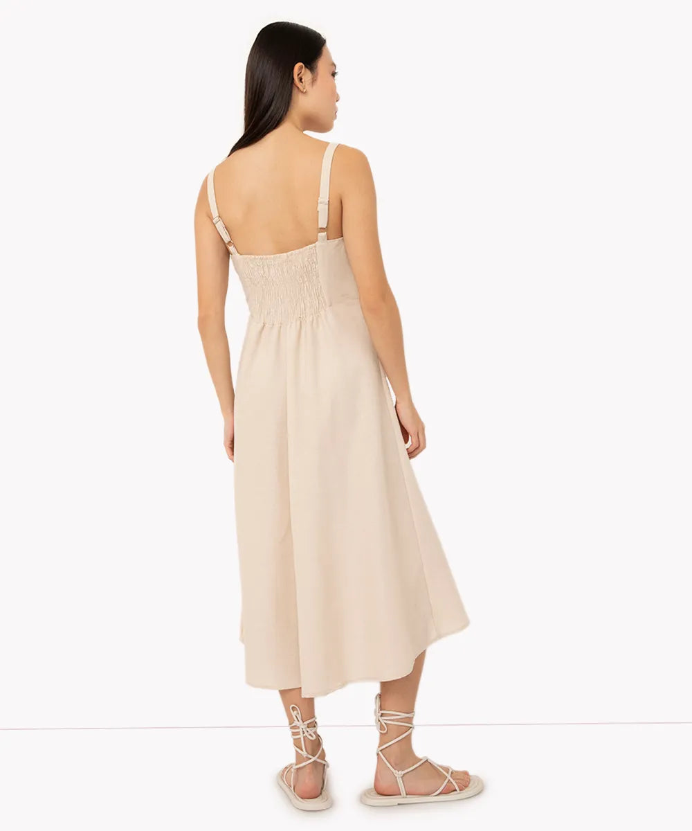 Vestido Marinho Riviera Bege