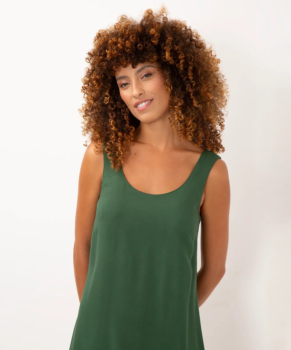 Vestido Oliva Sereno