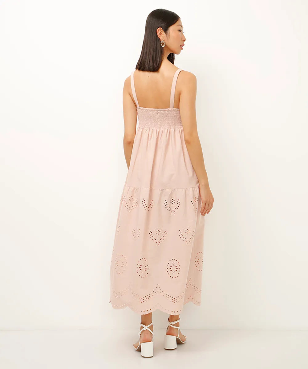 Vestido Rosé Bordado
