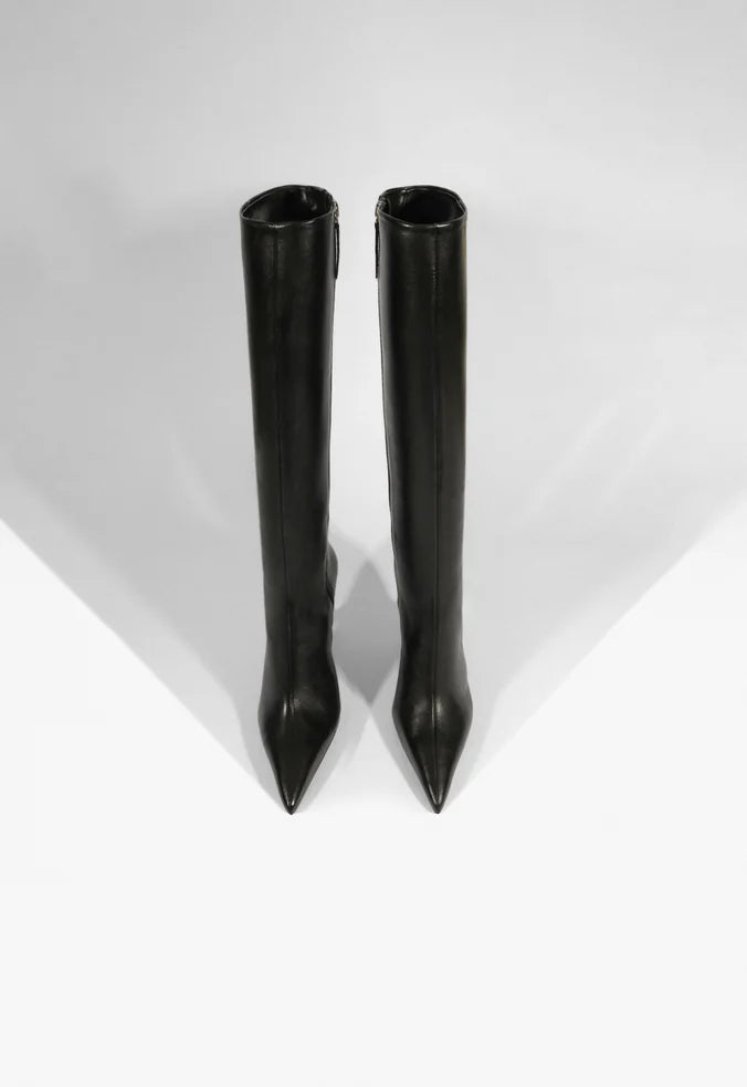 Bota Stiletto Midnight Power Preta