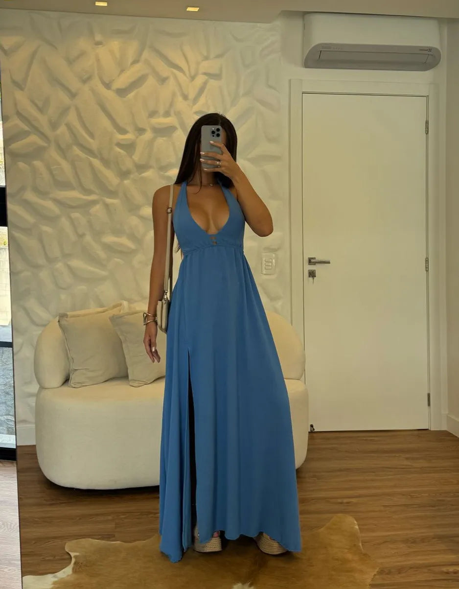 Vestido Alana Blue
